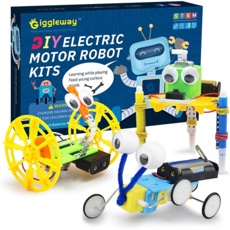 Electric Motor Robotic Science Kits | DIY STEM Toys for Kids (3 Kits)