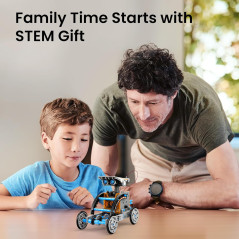 Robot Solaire STEM 12-en-1 Sillbird - Jouet Éducatif 8-13 ans