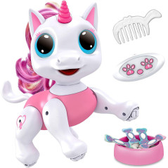 Robo Pets Pink Unicorn: Remote Control Robot Toy - Walks, Dances, STEM Fun!