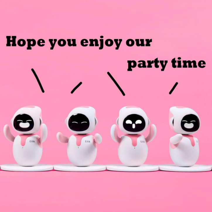 Eilik Pink Interactive Robot Pet: A Pocket-Sized Pal with Games & Emotions!