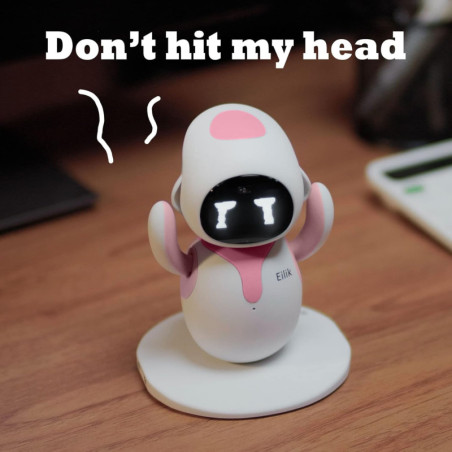 Eilik Pink Interactive Robot Pet: A Pocket-Sized Pal with Games & Emotions!