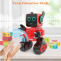 Robot Intelligent Interactif OKK : Contrôle Tactile et Vocal, Danse, Chante, Marche - Rouge
