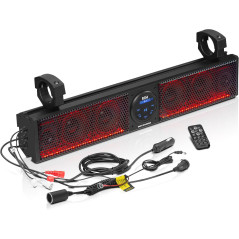 BOSS Audio BRT26RGB : Barre Son Bluetooth Étanche 26 ATV