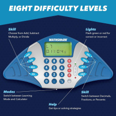 MathShark Electronic Handheld Math Games for Kids – Addition & More