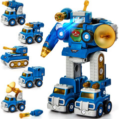 Cadeau Anniversaire Garçon 5 Ans - Jouet STEM 5 en 1 Robot