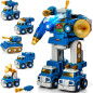 Hahaland Robot de Construction 5-en-1 : Camions Transformables STEM - Cadeau Garçon 4-7 Ans Hahaland Robot de Construction 5-en-1 : Camions Transformables STEM - Cadeau Garçon 4-7 Ans