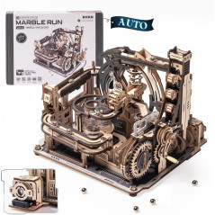 ROKR 3D Marble Spaceport Puzzle Kit – 472pcs Electric Brain Teaser Toy
