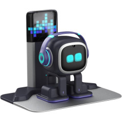 Interactive AI Desk Robot Companion: Voice Control, Dance, & Charging Dock - Your Smart Home Pet!