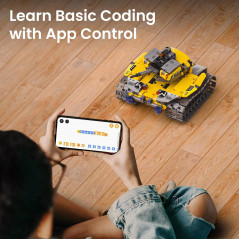 Sillbird STEM Robot Building Kit: 5-in-1 Remote Control Toy for Boys 8-13 - Coding Fun!