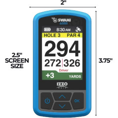 Izzo Swami 6000 Golf GPS: Color Display, 38,000+ Courses, Score Tracking - Conquer the Course!