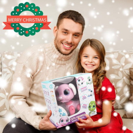Chien Robot Télécommandé Rose BIRANCO: Le Cadeau Interactif STEM Parfait pour Enfants (3-8 ans)