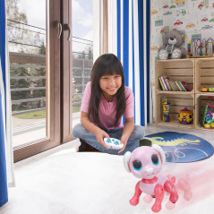BIRANCO Chien Robot Rose Interactif – Cadeau Enfant 3-8 ans