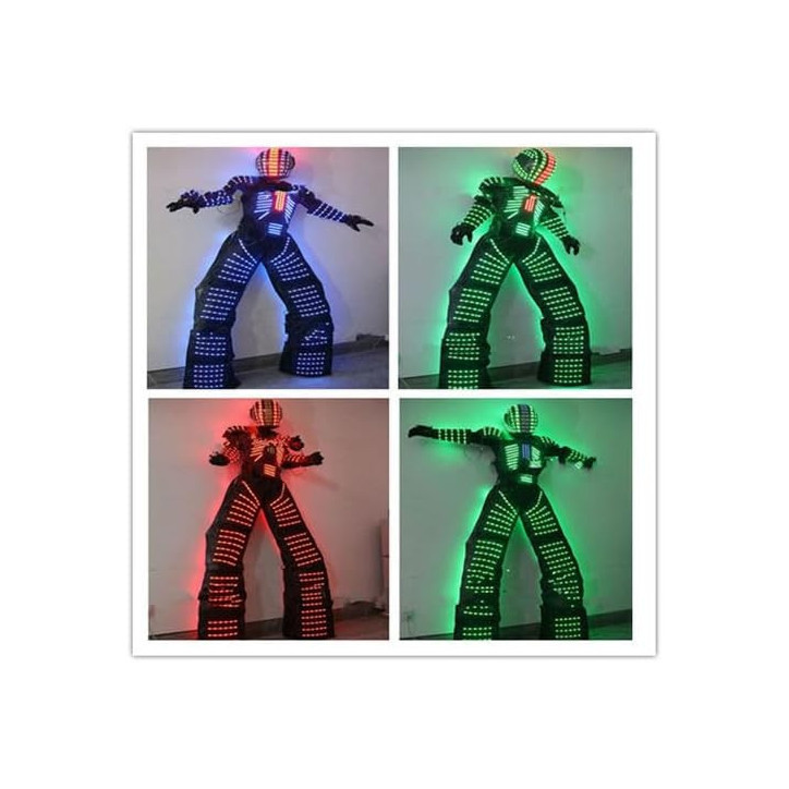 Costume Robot LED RGB Lumineux: Illuminez vos Soirées et Spectacles! Costume Robot LED RGB Lumineux: Illuminez vos Soirées et Spectacles!