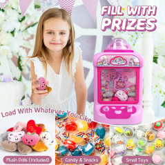 Machine à Pinces Enfants Licorne + 20 Peluches Mini Jouet