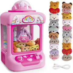 Mini Claw Machine for Kids with Unicorn Toys & Sound - Indoor Arcade Game