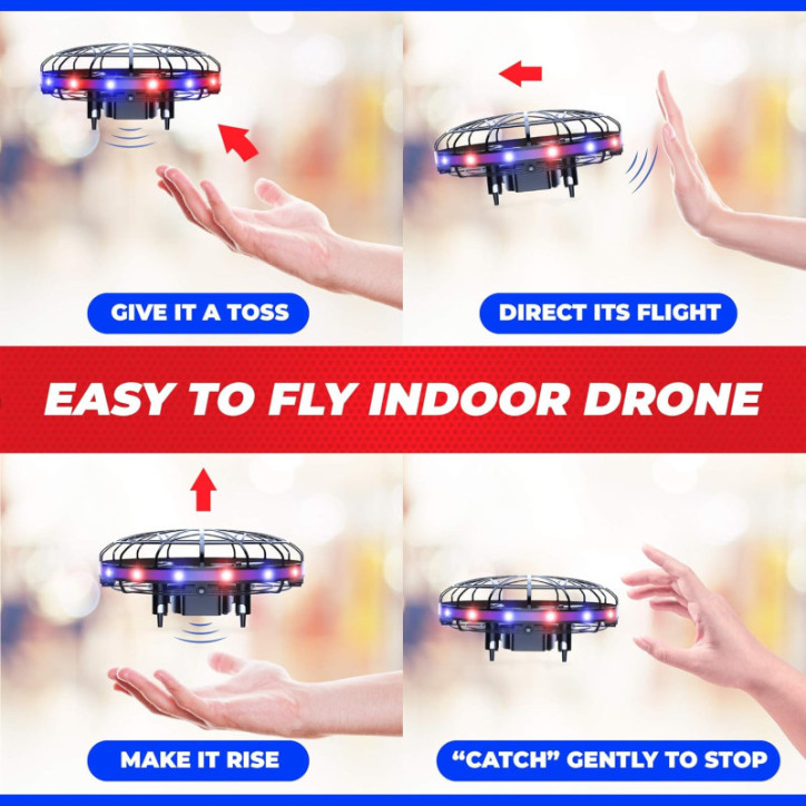 Scoot Mini Drone Force1: Pilotage Facile par Mouvement, LED Rouge/Bleue - Jouet Tech Idéal pour Enfants & Adultes! Scoot Mini Drone Force1: Pilotage Facile par Mouvement, LED Rouge/Bleue - Jouet Tech Idéal pour Enfants & Adultes!