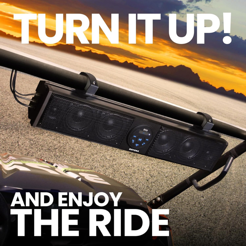 BOSS Audio BRT26A 26 ATV UTV Sound Bar - Bluetooth, Weatherproof