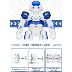 KingsDragon Gesture Control Robot Toy: Smart, Programmable RC Robot for Kids 3-8 - Fun Learning Gift!