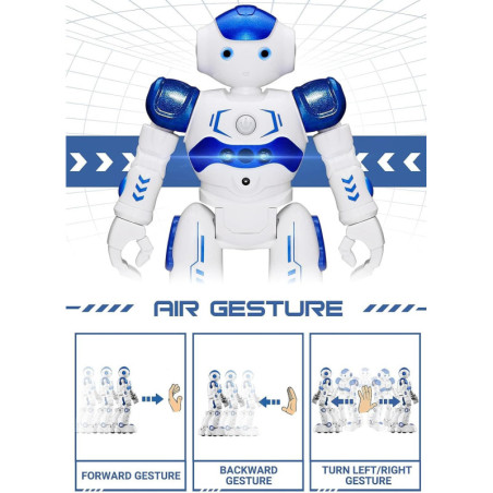 KingsDragon Gesture Control Robot Toy: Smart, Programmable RC Robot for Kids 3-8 - Fun Learning Gift!