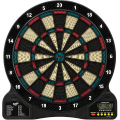 Fat Cat GLD 727 Electronic Dartboard – 15+ Games, Auto-Scoring, Compact