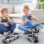 Transforming RC Robot Car: 360° Stunts, Rechargeable Fun for Boys! Transforming RC Robot Car: 360° Stunts, Rechargeable Fun for Boys!