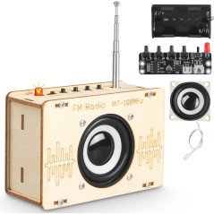 Poraxy STEM Science Kits for Kids 8-16 - Build FM Radio & Circuits DIY