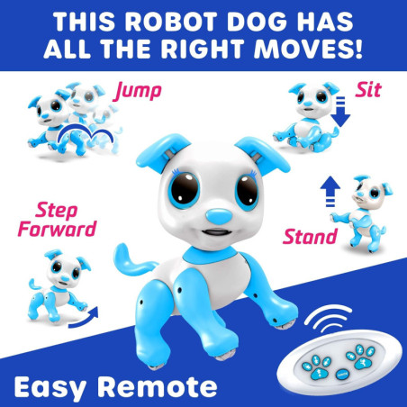 Interactive Robot Puppy Toy: Remote Control Dog with LED Eyes, Sounds & Dancing! Perfect Kids Gift