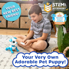 Chien Robot Télécommandé Bleu pour Enfants – LED & Sons Fun