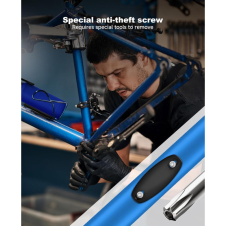 Find My Bike Lock: Hidden Bottle Cage, App-Free GPS Tracking, Waterproof, iPhone Alerts, Long Life