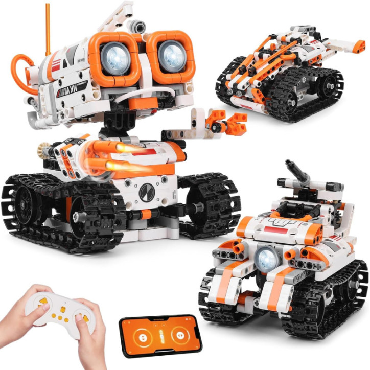 Kyanio Kit Robot 3-en-1: Créez, Programmez, Jouez! Robot STEM Télécommandé (560 Pièces) Kyanio Kit Robot 3-en-1: Créez, Programmez, Jouez! Robot STEM Télécommandé (560 Pièces)