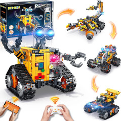 4-in-1 Robot Building Kit for Kids & Adults | STEM Coding Toy, Remote Controlled