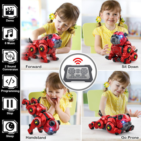 Remote Control Robot Dog for Kids | Rechargeable, Sing & Dance Toy