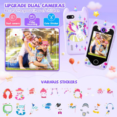 Smartphone Enfant Fille 3-6 Ans - Cadeau Noël & Anniversaire