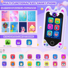Kids Smartphone Toy for Girls | Toddler Gift Age 3-6, Touchscreen & Games