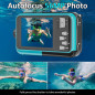 Caméra Étanche 4K 56MP Double Écran: Capturez Vos Aventures en Famille! Caméra Étanche 4K 56MP Double Écran: Capturez Vos Aventures en Famille!