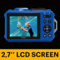 Full HD Waterproof Vlogging Camera: 15m Dive Ready, 4x Zoom, Image Stabilization Full HD Waterproof Vlogging Camera: 15m Dive Ready, 4x Zoom, Image Stabilization