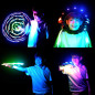 TOSY LED Flying Ring: 30m Flight, Waterproof, Rechargeable - Day & Night Fun!