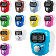Amble 12 Pack Electronic Finger Counter with 5 Digit LCD Display