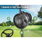 Ventilateur Golf Rechargeable: 13h dautonomie, Clip 360°, USB-C - Idéal Chariot EZGO/Club Car! Ventilateur Golf Rechargeable: 13h dautonomie, Clip 360°, USB-C - Idéal Chariot EZGO/Club Car!