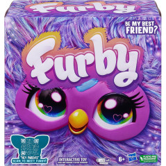 Purple Furby Interactive Plush Toy with 15 Fashion Accessories for Kids