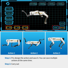 Robot Chien Interactif STEM: Plus de 30 Actions, Contrôle App/Voix/Télécommande, 6h dAutonomie!