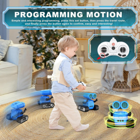 Robot Interactif Enfant : Danse, Chante & Apprends ! Cadeau Idéal 2+ Ans - Télécommande USB-C