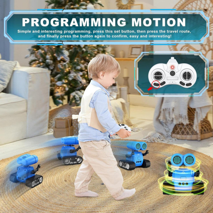 Interactive Robot Toy: Remote & Gesture Control, Singing, Dancing, LED Eyes - Perfect Kids Gift! Interactive Robot Toy: Remote & Gesture Control, Singing, Dancing, LED Eyes - Perfect Kids Gift!