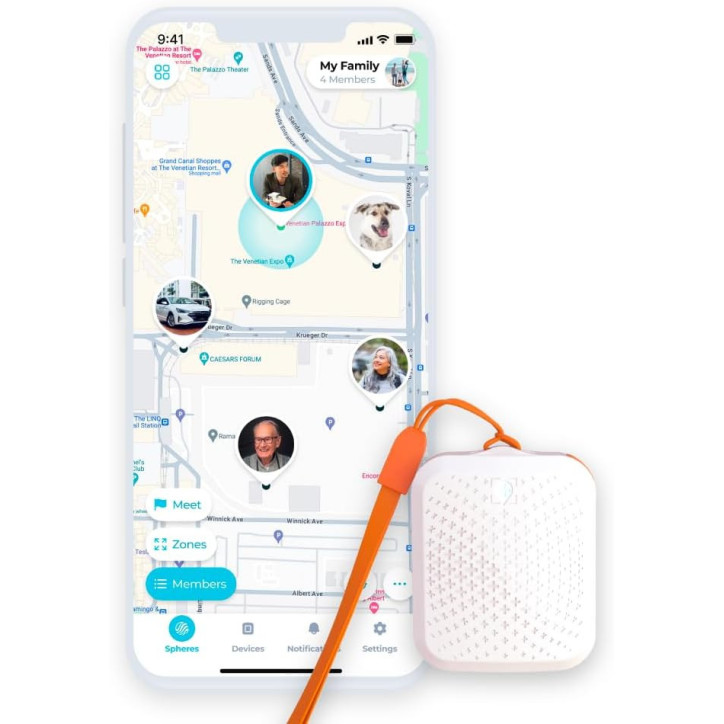 Traceur GPS Autonome 30 Jours: Sécurité Maximale, Carte SIM Incluse, Application OurSphere