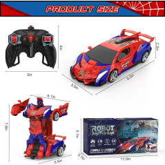 Voiture Télécommandée Transformable BLUEJAY 1:18 Cadeau Garçons
