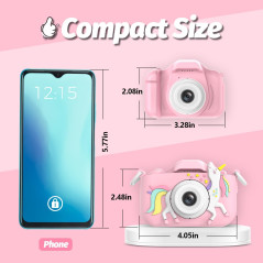 Goopow Kids Digital Camera for 3-8 Years Old with 32G SD Card & Soft Case