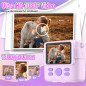 Kid-Friendly Instant Print Camera - Purple Digital Toy with 32GB SD Card (Ages 4-10) Kid-Friendly Instant Print Camera - Purple Digital Toy with 32GB SD Card (Ages 4-10)