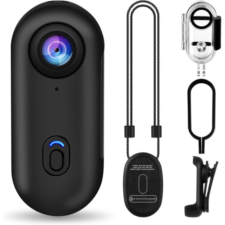 Mini Caméra dAction 4K i3: Capturez lAventure Facilement! + Carte 64G