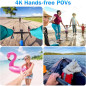 Mini Caméra dAction 4K i3: Capturez lAventure Facilement! + Carte 64G