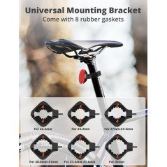 Support Vélo Antivol AirTag Étanche avec Fixation Métal
